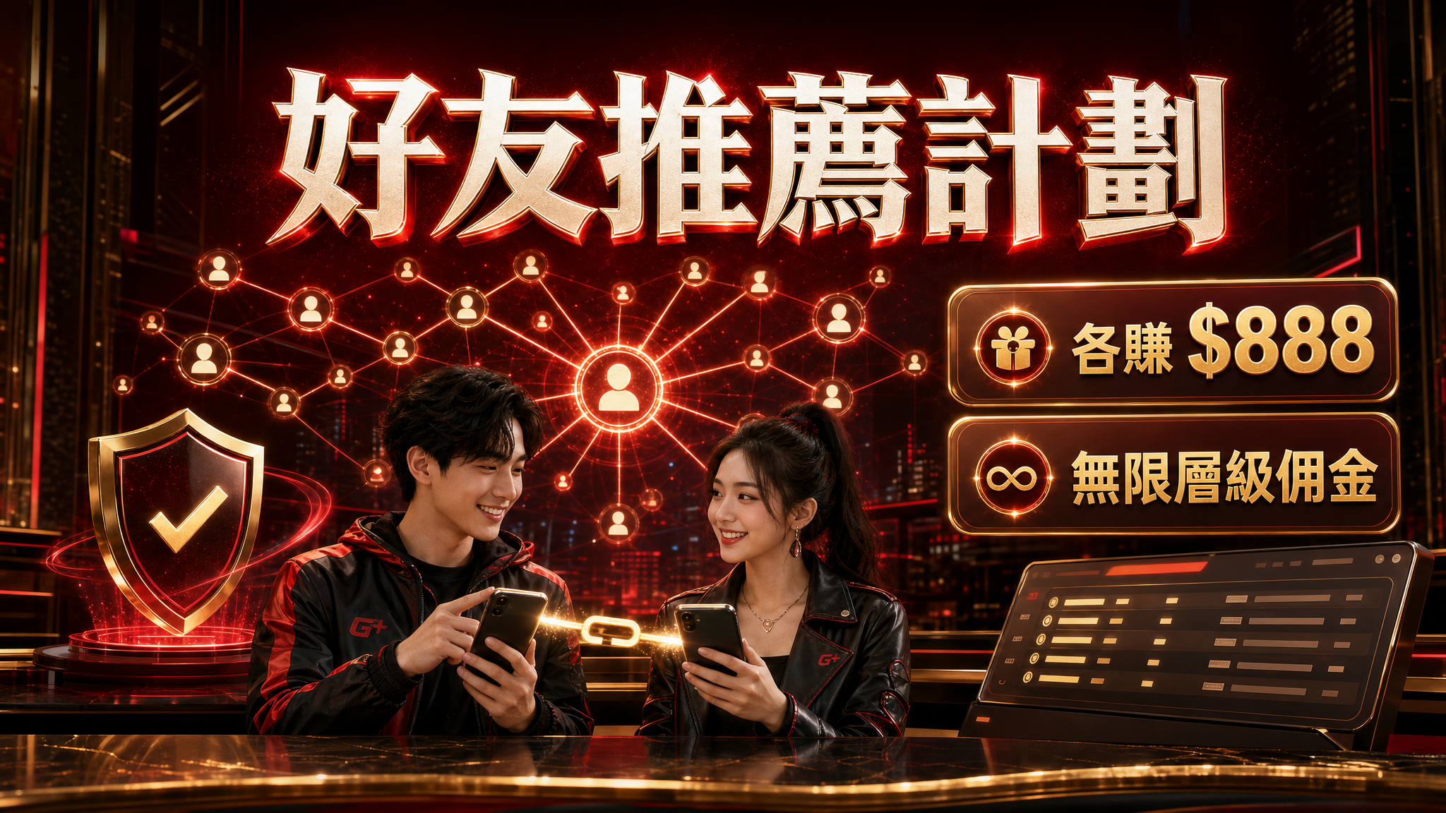 好友推薦計劃：你與朋友各賺 $888！無限層級佣金詳解 (2026 全民皆兵版)