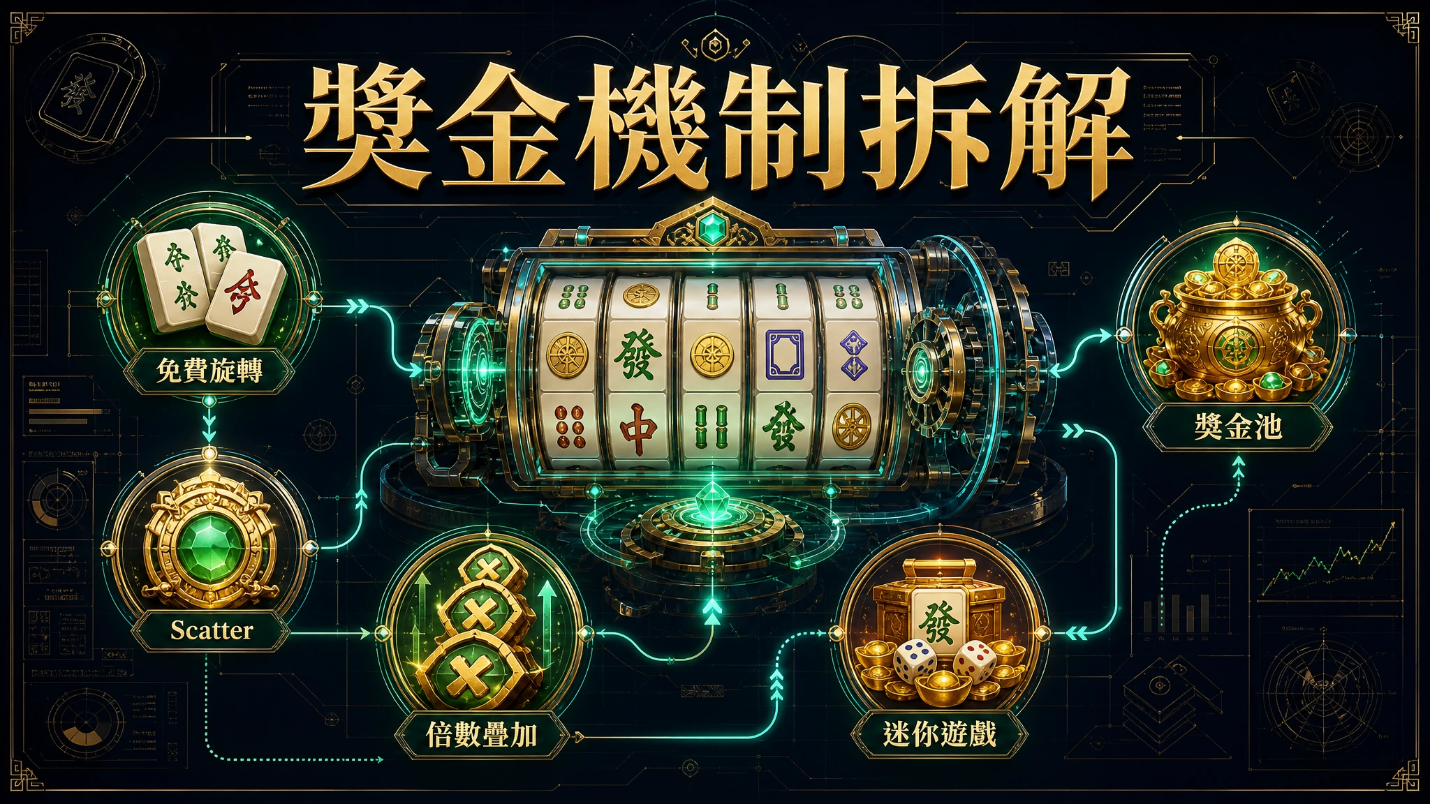 PG Soft 老虎機獎金機制深度拆解｜免費旋轉觸發、倍數疊加、累積獎金池運作原理｜GamePlus攻略