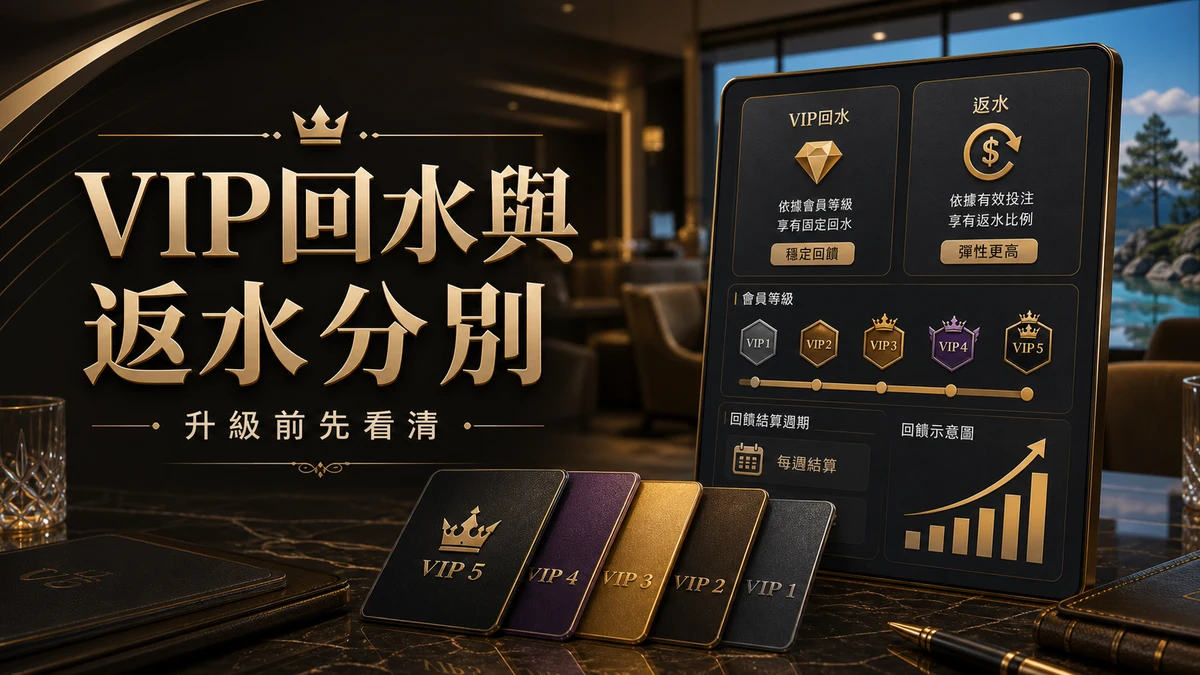 VIP 回水返水等級周期與限制封面