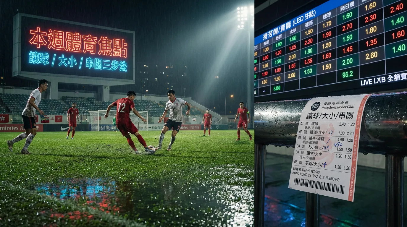 本週體育焦點＋落注重點｜讓球/大小/串關三步法