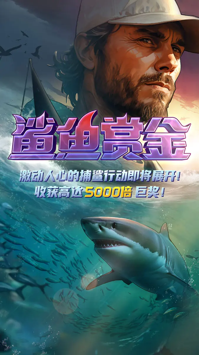 鯊魚賞金 Shark Bounty|PG SOFT 深海獵鯊消除類老虎機完整介紹 - 官方主視覺